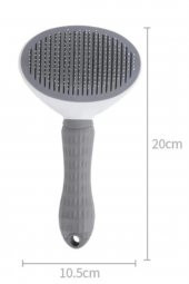 Pet Tarağı Otomatik Temizlenen Tuşlu Evcil Hayvan Fırçası Kedi Köpek Tüy Toplayıcı Tarak - 3