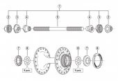 Shimano Göbek Bilyası Paslanmaz 1/4 18 Adet Y00091370 - 4