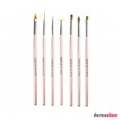 Nascita Nail Art Tırnak Süsleme Fırça Seti 7li - 02 - 1