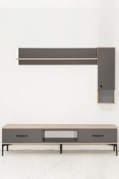 Milano 180x40 Kapaklı+Raflı TV Ünitesi - Palmira Bitter - 1