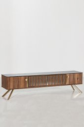 Demre 203x45 TV Ünitesi - Ceviz - 2