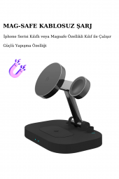 Fuchsia UD24 Kablosuz Şarj Standı 4in1 Lambalı QC 15W - 3
