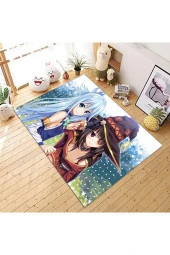 Anime Çocuk Halısı, Anime Karakter Çocuk Halısı, Kaymaz Taban Halı, Makinede Yıkanabilir - 3