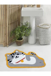Kaymaz Taban, Kedi Desenli, Banyo Paspası, Dekoratif Paspas, 60x100 Cat11 - 3