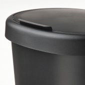 IKEA Hölass Plastik Çöp Kutusu - Siyah - 8 lt - 6