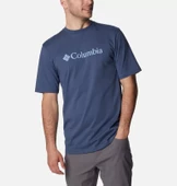 Columbia CSC M Basic Logo Brushed Erkek Kısa Kollu T-Shirt Dağ Mavisi CS0287-480 - 5