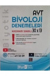 Ayt Biyoloji Biyotik Kazanım Sınırlı 30 X 13 Denemeleri 2023 - 1