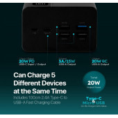 ttec ReCharger Mega LCD 50.000 mAh PD 20W Taşınabilir Hızlı Şarj Aleti Powerbank Siyah(Teşhir Üründür Kullanılmamış Yalnızca Kutu Deformedir.) - 4