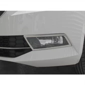 SKODA SÜPER B 2015-2019 KROM SİS FAR ÇERÇEVESİ 2 PARÇA P.ÇELİK - 1
