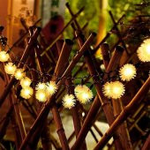 Solar Peri 30Led 4Mt 8 Mod Güneş Enerjili Bahçe Aydınlatma Dekorasyon Günışığı - 3