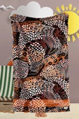 Plaj Havlusu Leopar Kahve 80x150 Cm - 1