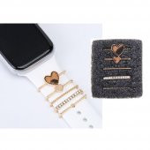 Apple Watch Uyumlu Leopar Kalpli Kordon Aksesuar/charm Gold Renkli - 1