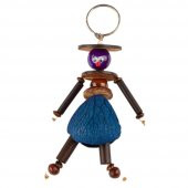 Mangis Anahtarlik Yerli Kadın Figürü Mavi thumbnail 2