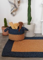 The Mia SPT0044 Jutte Dikdörtgen Halı Bambu Lacivert 60x90 Cm - 3