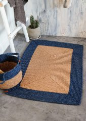 The Mia SPT0044 Jutte Dikdörtgen Halı Bambu Lacivert 60x90 Cm - 4