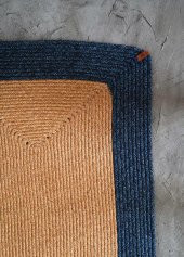 The Mia SPT0044 Jutte Dikdörtgen Halı Bambu Lacivert 60x90 Cm - 5