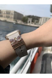 Watch Uyumlu Kelebek Figürlü Saat Kordon Charm Aksesuar Renk - 2
