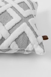 Jakarlı Kırlent 28x50 cm Mila Gri thumbnail 1