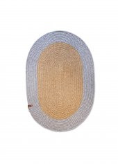 The Mia SPT0046 Jutte Oval Halı Bambu Gri 60x90 Cm - 2