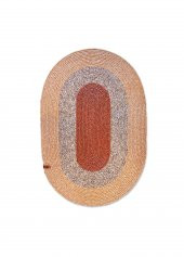 The Mia SPT0048 Jutte Oval Halı Bambu Kiremit 60x90 Cm - 2