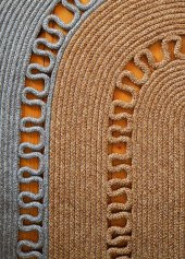 The Mia SPT0049 Jutte Oval Halı Bambu Gri 80x120 Cm - 4