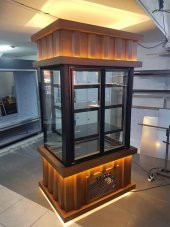 Cephe Model Pasta Dolabı Ahşap Dekorlu 150 Cm - 1