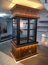 Cephe Model Pasta Dolabı Ahşap Dekorlu 150 Cm - 2