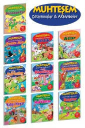 Hayvan Temalı Muhteşem Çıkartmalar - 10 Kitap - 1