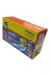 Akrilik Boya 24 Renk 17 ml 1 Paket Nova Color Akrilik Boya Seti 24 Lü Kağıt Tuval Ahşap Cam Duvar Metal Boyama - 2