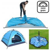 BUFFER® Otomatik Kurulumlu Kamp Çadırı 4-5 Kişilik (200x200) - 4