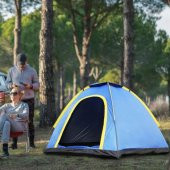 BUFFER® Otomatik Kurulumlu Kamp Çadırı 4-5 Kişilik (200x200) - 8