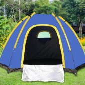 BUFFER® Otomatik Kurulumlu Kamp Çadırı 4-5 Kişilik (200x200) - 9