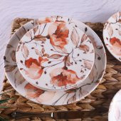 7 Parça Pasta Servis Seti  1 Adet 25 cm Servis Tabağı • 6 Adet 19 cm Pasta Tabağı/ - 1