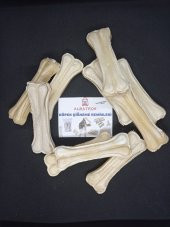 22 Cm 10 Adet Büyük Mega 150-180 gr Köpek Çiğneme Kemiği ,Diş ve Ağız Temizleme,Pres Kemik - 1