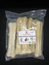 22 Cm 10 Adet Büyük Mega 150-180 gr Köpek Çiğneme Kemiği ,Diş ve Ağız Temizleme,Pres Kemik - 3