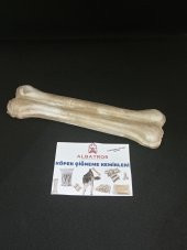 21 Cm 1 Adet Büyük Mega 150-180 gr Köpek Çiğneme Kemiği ,Diş ve Ağız Temizleme,Pres Kemik - 1