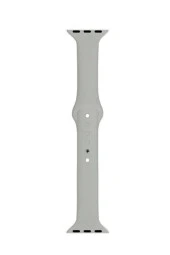 Apple Watch Seri 1 2 3 Için 38 Mm Slim Silikon Kordon Kayış Gri - 1