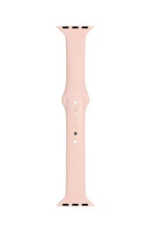 Apple Watch Seri 4 5 6 Için 44 Mm Slim Silikon Kordon Kum Pembe - 1