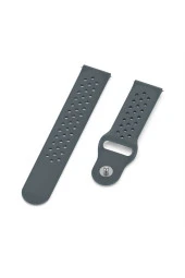 Samsung Galaxy Watch 4 44 Mm R870 Için Delikli Pimli Kordon Gri - 1