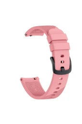 Samsung Galaxy Watch 4 44 Mm R870 Için Silikon Kordon Pembe - 1