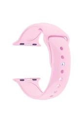 Apple Watch Seri 4 5 6 Için 40 Mm Small Beden(s/m Size) Silikon Kordon(54 Renk) Pembe - 1