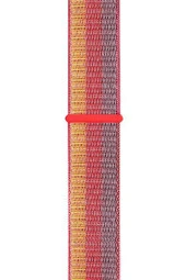 Kırmızı Çizgili Realme Watch S Pro Uyumlu Dokuma Kordon - 1