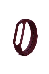 Bordo Xiaomi Mi Band 4 Uyumlu Için Silikon Kordon Kayış - 1