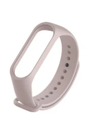 Xiaomi Mi Band 4 Için Silikon Kordon Kayış Krem - 1