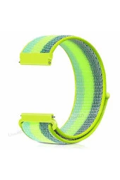 Amazfit Pace 2 Stratos Için Dokuma Kordon Yeşil Çizgili - 1