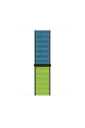 Apple Watch Series 1 2 3 Ile Uyumlu 38 Mm Dokuma Kordon Kayış Blue/green(mavi/yeşil) - 1