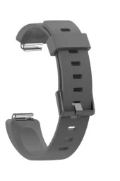 Fitbit Inspıre Uyumlu Large Beden(l Sıze) Silikon Kordon Gri - 1