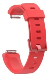 Fitbit Inspıre Hr Uyumlu Small Beden(s Sıze) Silikon Kordon Kırmızı - 1