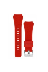Amazfit Gtr 47 Mm(A1902) Için Silikon Kordon Kırmızı - 1