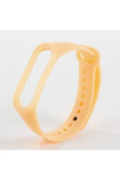 Turuncu Xiaomi Mi Band 4 Için Fosforlu Silikon Kordon - 1